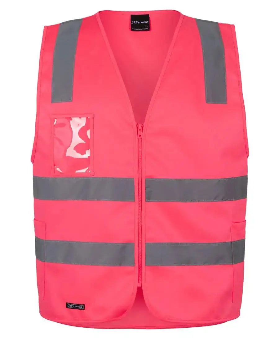 JB'S Hi-Vis Zip Safety Vest 6DNSZ Jb's Wear